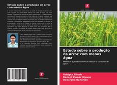 Copertina di Estudo sobre a produção de arroz com menos água