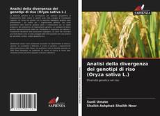 Copertina di Analisi della divergenza dei genotipi di riso (Oryza sativa L.)