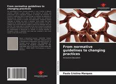 Capa do livro de From normative guidelines to changing practices 