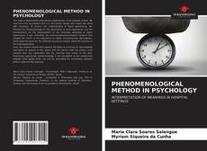 PHENOMENOLOGICAL METHOD IN PSYCHOLOGY的封面