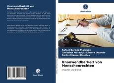 Unanwendbarkeit von Menschenrechten kitap kapağı