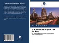 Für eine Philosophie der Ströme kitap kapağı