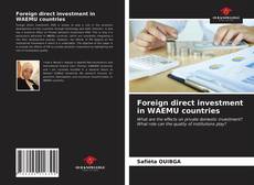 Capa do livro de Foreign direct investment in WAEMU countries 