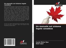 Un manuale sul sistema legale canadese的封面