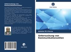 Buchcover von Untersuchung von Kommunikationsstilen