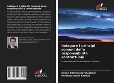 Copertina di Indagare i principi comuni della responsabilità contrattuale