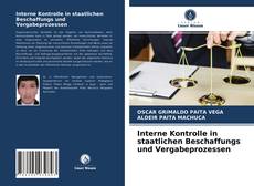 Buchcover von Interne Kontrolle in staatlichen Beschaffungs und Vergabeprozessen