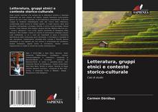 Copertina di Letteratura, gruppi etnici e contesto storico-culturale