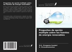 Buchcover von Preguntas de opción múltiple sobre las fuentes de energía renovables