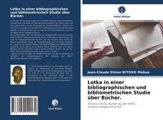 Portada del libro de Lotka in einer bibliographischen und bibliometrischen Studie über Bücher.