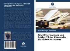 Обложка Eine Untersuchung von Artikel 39 der Charta der Vereinten Nationenx