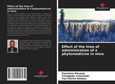 Effect of the time of administration of a phytomedicine in mice的封面