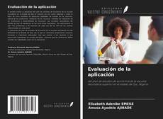 Buchcover von Evaluación de la aplicación