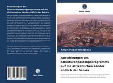 Bookcover of Auswirkungen des Strukturanpassungsprogramms auf die afrikanischen Länder südlich der Sahara