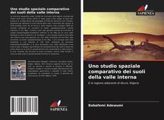 Bookcover of Uno studio spaziale comparativo dei suoli della valle interna