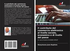 Il contributo del commercio elettronico al livello sociale, economico e di livello del paese的封面