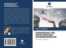 Buchcover von HINDERNISSE FÜR ERFOLGREICHES UNTERNEHMERTUM