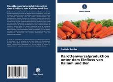 Buchcover von Karottenwurzelproduktion unter dem Einfluss von Kalium und Bor
