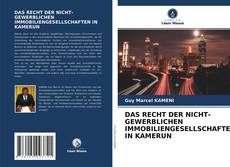 Buchcover von DAS RECHT DER NICHT-GEWERBLICHEN IMMOBILIENGESELLSCHAFTEN IN KAMERUN