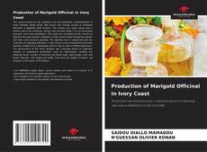 Portada del libro de Production of Marigold Officinal in Ivory Coast