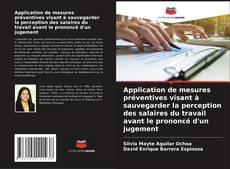 Portada del libro de Application de mesures préventives visant à sauvegarder la perception des salaires du travail avant le prononcé d'un jugement