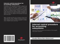 Internal control procedure for accounting subsystems的封面