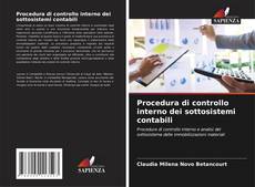 Обложка Procedura di controllo interno dei sottosistemi contabili