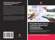 Copertina di Procedimento para o controlo interno dos subsistemas contabilísticos