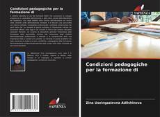 Condizioni pedagogiche per la formazione di kitap kapağı