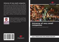 Universe of very small companies的封面