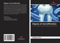Couverture de Degree of microfiltration