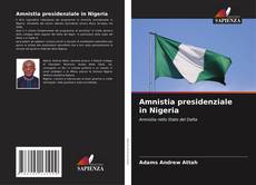 Portada del libro de Amnistia presidenziale in Nigeria