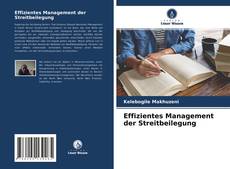 Effizientes Management der Streitbeilegung的封面