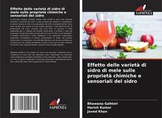 Bookcover of Effetto delle varietà di sidro di mele sulle proprietà chimiche e sensoriali del sidro