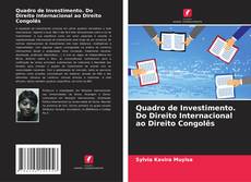 Buchcover von Quadro de Investimento. Do Direito Internacional ao Direito Congolês