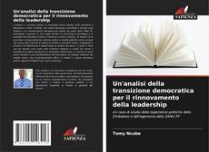 Buchcover von Un'analisi della transizione democratica per il rinnovamento della leadership