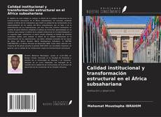 Calidad institucional y transformación estructural en el África subsahariana kitap kapağı