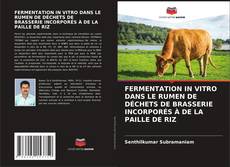 Buchcover von FERMENTATION IN VITRO DANS LE RUMEN DE DÉCHETS DE BRASSERIE INCORPORÉS À DE LA PAILLE DE RIZ