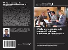 Buchcover von Efecto de los rasgos de personalidad para aumentar el rendimiento
