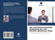 Portada del libro de Die zwischenmenschliche Bedeutung der vom Minister gehaltenen Rede