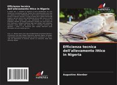 Buchcover von Efficienza tecnica dell'allevamento ittico in Nigeria