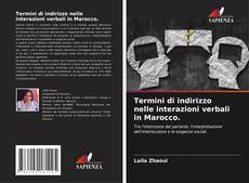 Buchcover von Termini di indirizzo nelle interazioni verbali in Marocco.
