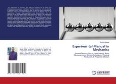 Copertina di Experimental Manual in Mechanics
