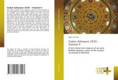 Bookcover of Codex Schoeyen 2650 - Volume II