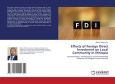 Copertina di Effects of Foreign Direct Investment on Local Community in Ethiopia