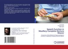 Copertina di Speech Function in Maxillary Complete Denture Wearer