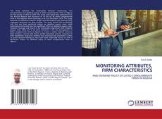 Copertina di MONITORING ATTRIBUTES, FIRM CHARACTERISTICS