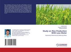Copertina di Study on Rice Production With Less Water