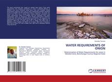 Buchcover von WATER REQUIREMENTS OF ONION