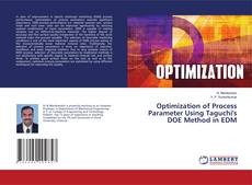 Copertina di Optimization of Process Parameter Using Taguchi's DOE Method in EDM